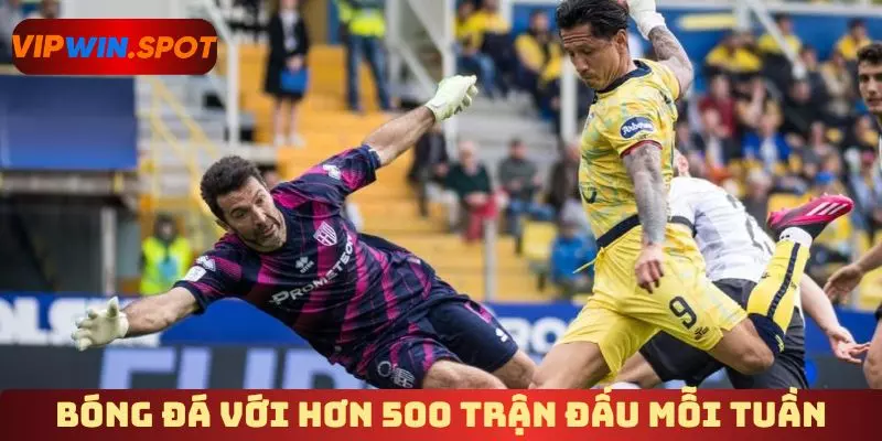 Bóng đá với hơn 500 trận đấu mỗi tuần