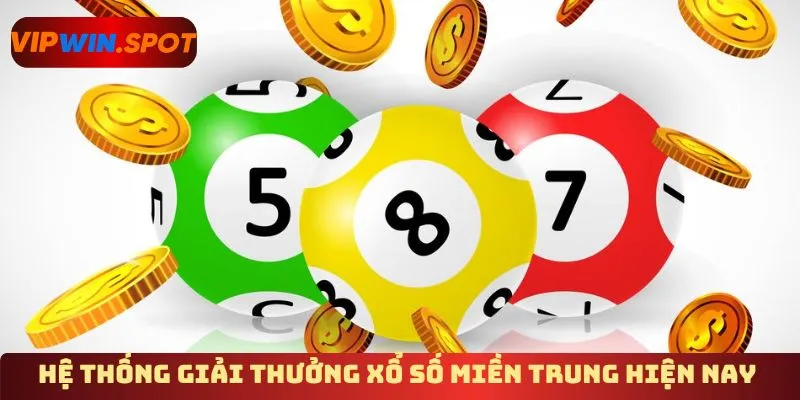 Hệ thống giải thưởng xổ số miền Trung hiện nay