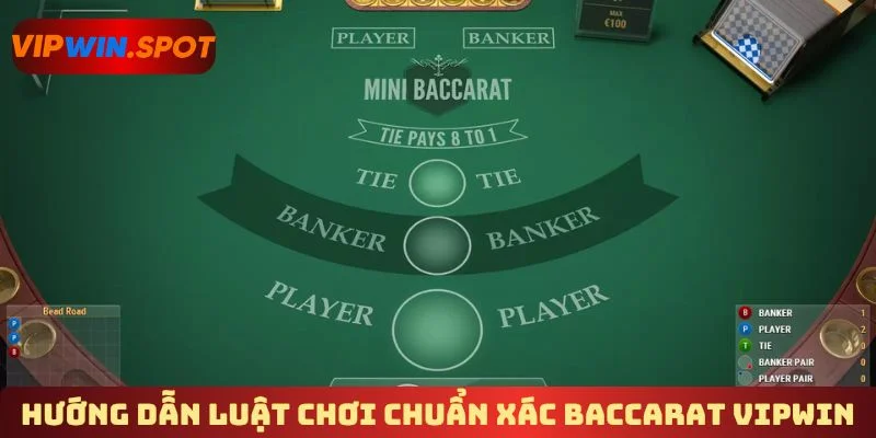 Hướng dẫn luật chơi chuẩn xác baccarat Vipwin
